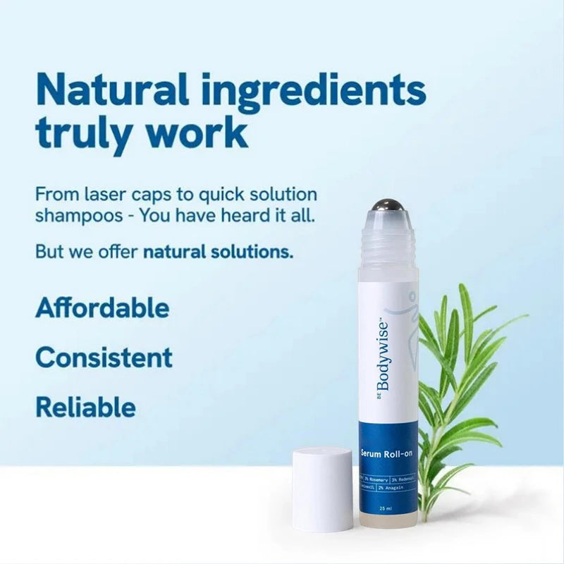 Bodywise Roll-on Ball Rosemary Scalp Treatment Essence Anti-Hair Fall Nourishing Anti-Frizz Strengthening Hair Roots Hair Care