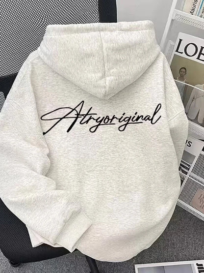 Autumn High Street Letter Printed Oversized Hoodies Man Harajuku Fashion Streetwear Pullover Hoody 2025 Y2K Hooded Sweatshirts