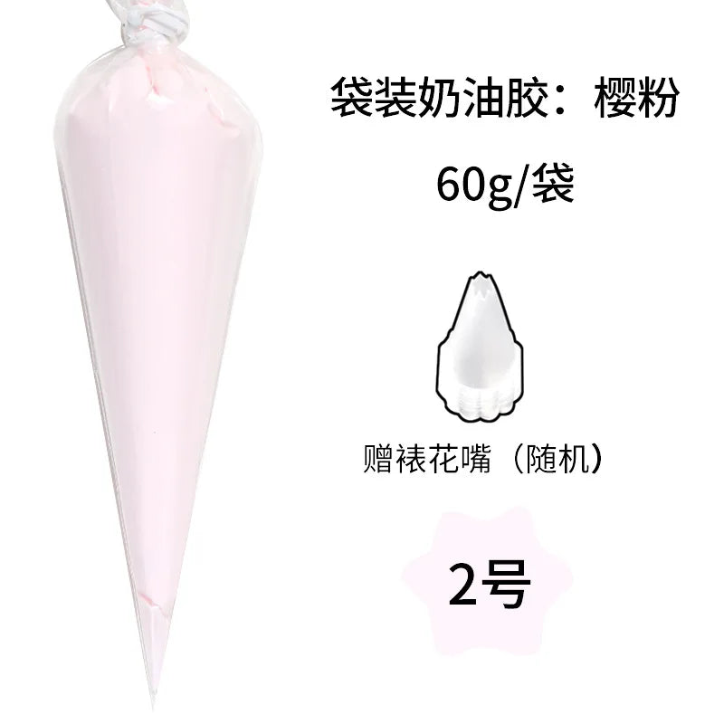 60g Imitation Cream Glue Charms Handmade Whipped Phone Case Decoden Shaker Jewelry Tools Tools Professional