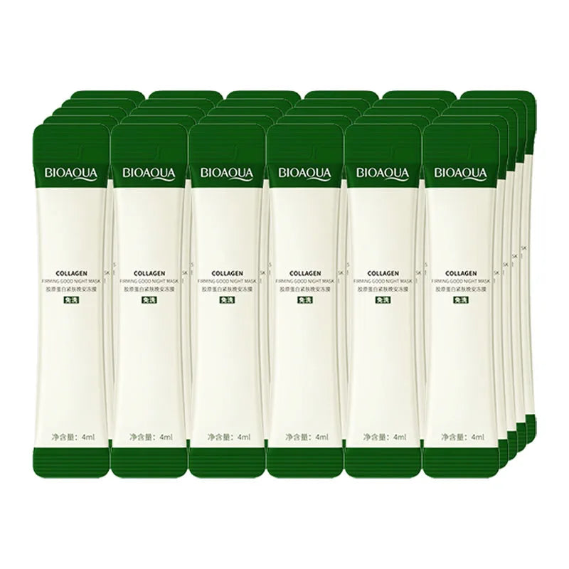 10/20/30pcs BIOAQUA Collagen Sleeping Facial Masks Moisturizing Nourishing Anti-aging Sleeping Face Mask No-wash Masks for Face