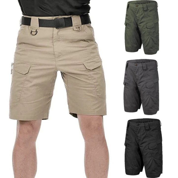Outdoor Multi-Pocket Shorts Mens Summer Tactical Casual Shorts Waterproof Quick-dry Combat Pants Lightweight Training Shorts HALALZEN