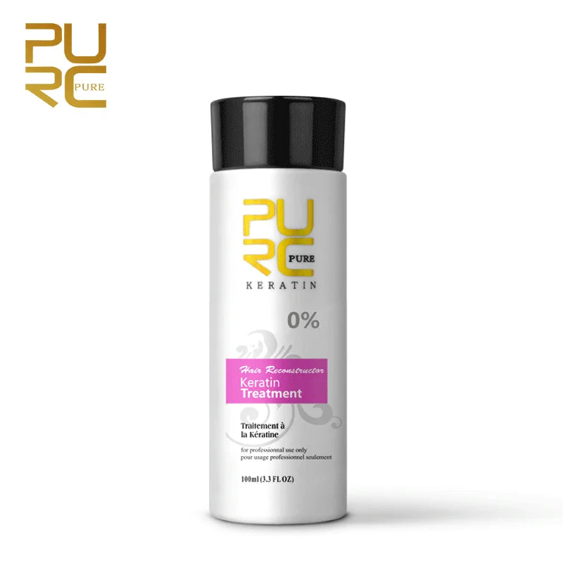 PURC Brazilian Keratin Hair Treatment Keratin Straightening Curly Hair Smoothing Repair Permed Damaged Hair Care Products Halalzen
