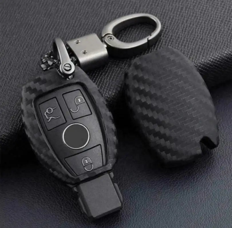 TPU Carbon Fiber Car Key Case Cover For Mercedes Bnez CLA GLC GLA GLK W203 W210 W211 W204 W176 A B C R Class AMG Accessories