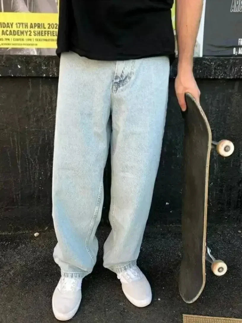 Y2k big boy jeans hip hop cartoon embroidery graphic loose baggy jeans harajuku streetwear high waisted vintage wide leg pants