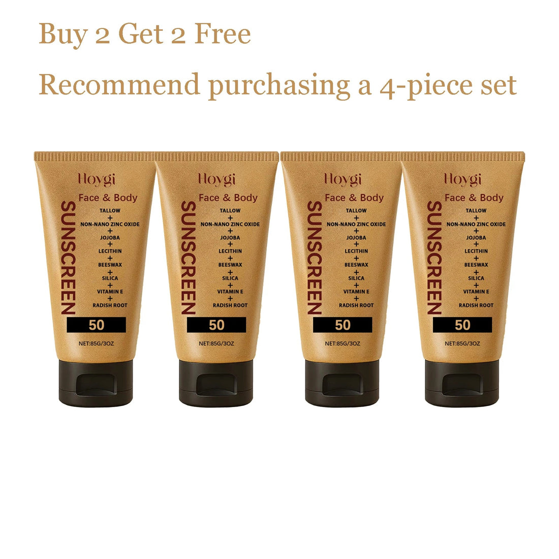 80g Lightweight Sunscreen Cream Deep Moisturizing Relief Dryness & Redness Nourishing UV Protection Non-sticky Sunblock Lotion Halalzen