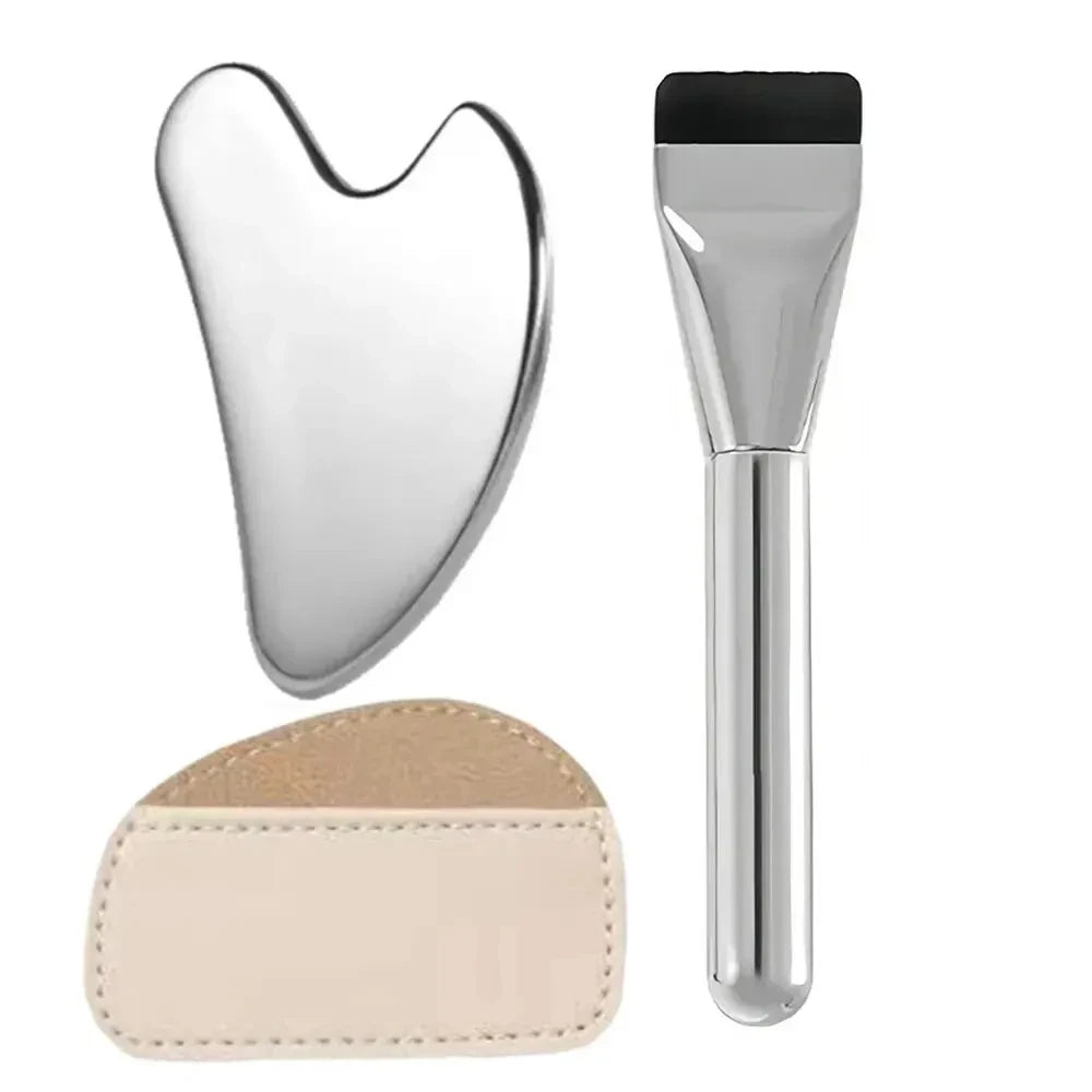 Stainless Steel Makeup Spatula and Mixing Stick Set Foundation Brush Eyeshadow Cream Pigment Mixing Tools a Dedicated Makeup Set