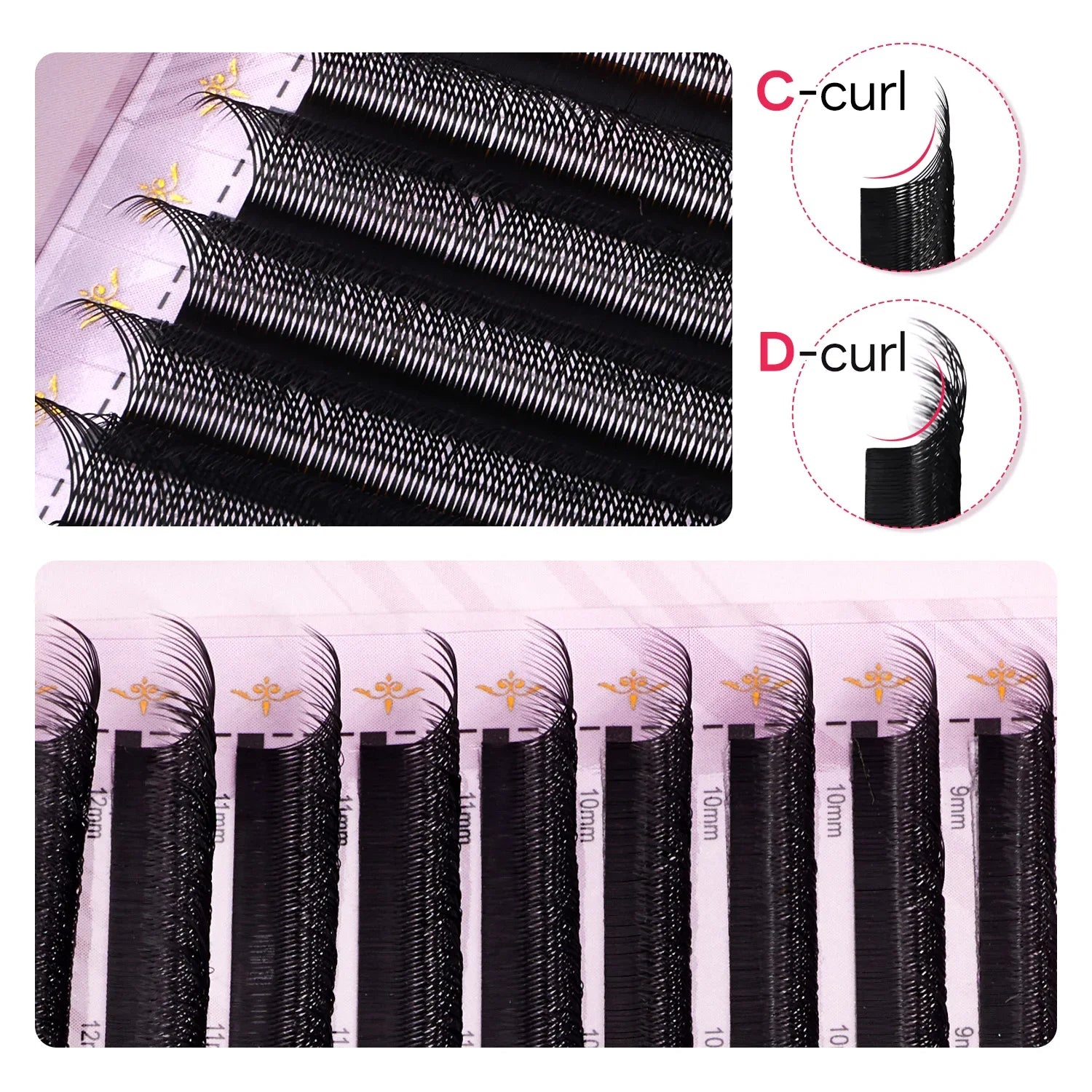 ARISON Plus 2 in 1 YY/3D/4D/5D W Lashes Magnetic Carton Premade Volume Fans Eyelashes Extension YY W-shape Eye Lashes For Whole
