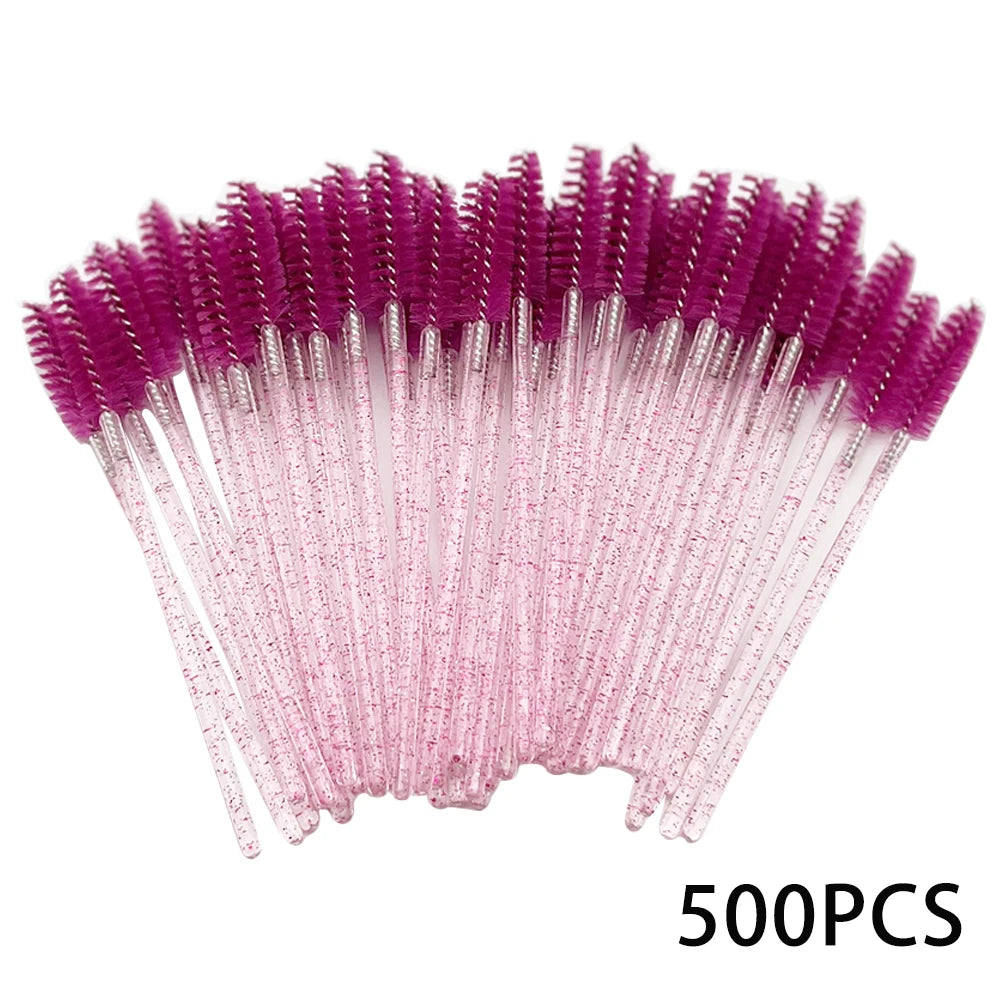 500/1000PCS Eyelashes Brushes Set Wholesaler Lash Mascara Brush For Lashes Extension Eyebrow Wands Applicator Makeup Tools Halalzen