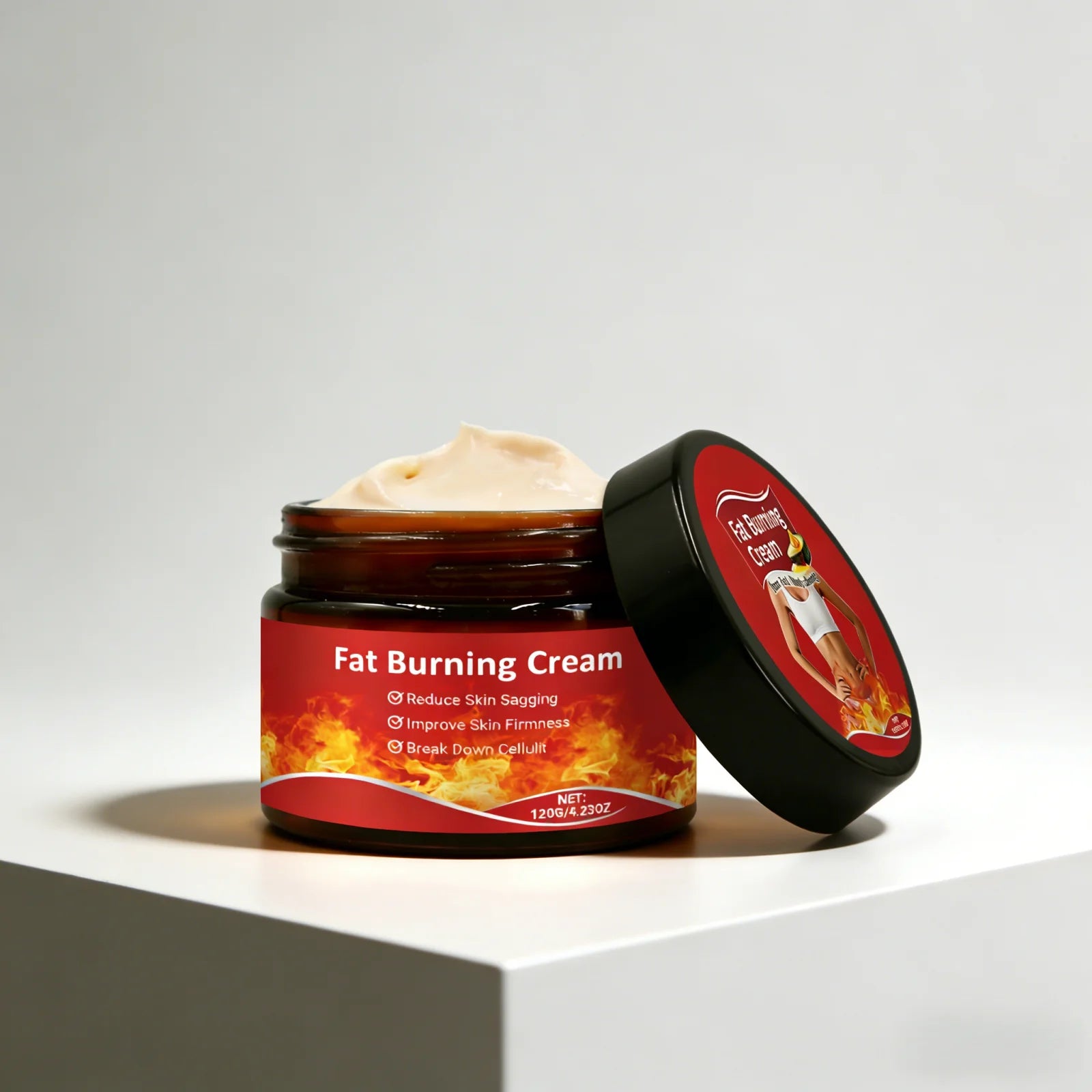 Belly Fat Burning Cream Tighten Skin Massage Anti Sagging Non Greasy Tightening Body Care Cellulite Remover Firming Cream 120g