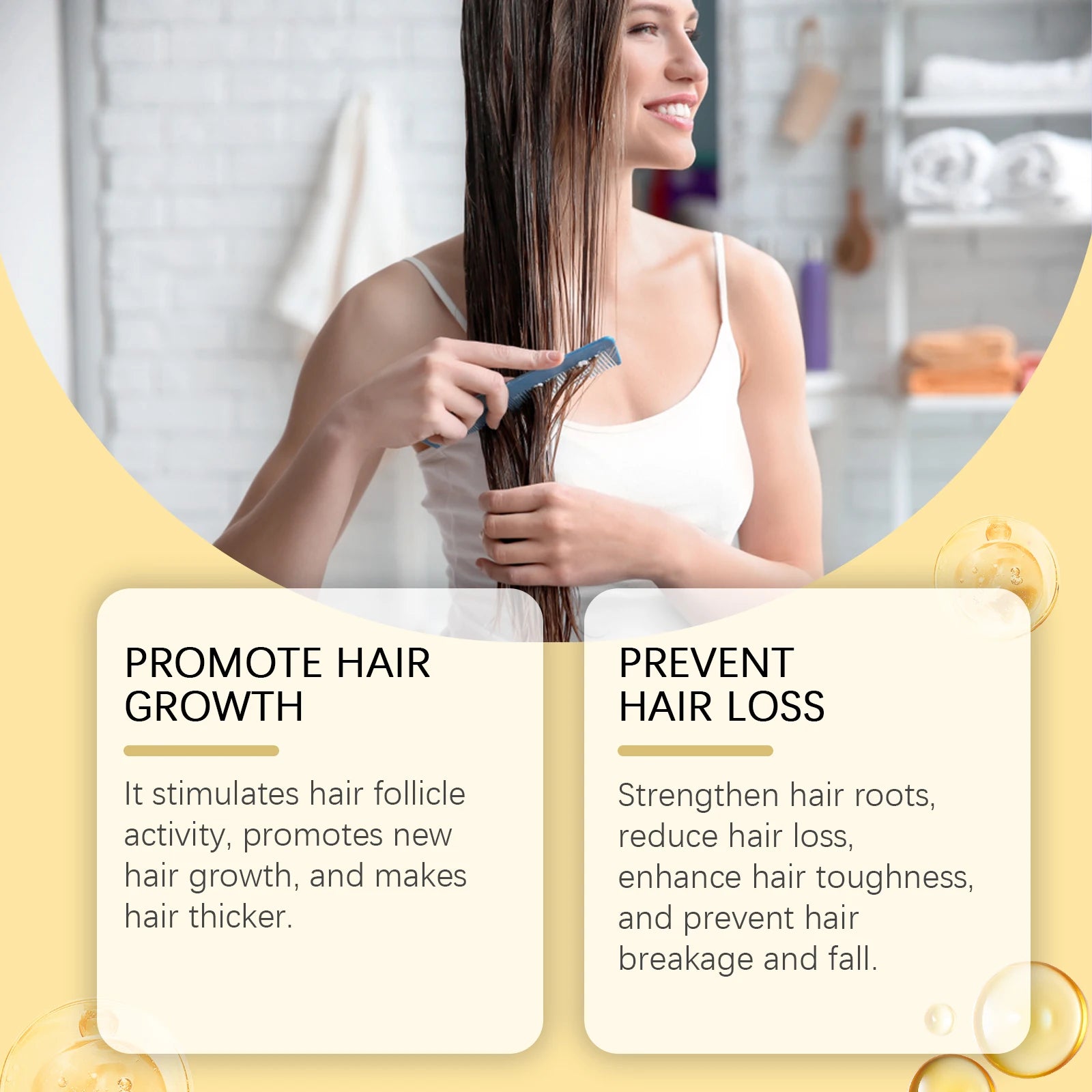 Honey Hair Oil Repair Dry Scalp Damaged Fragile Hair Helps Prevent Hair Loss Breakage Mild Formula Protects Health Hair 10ml