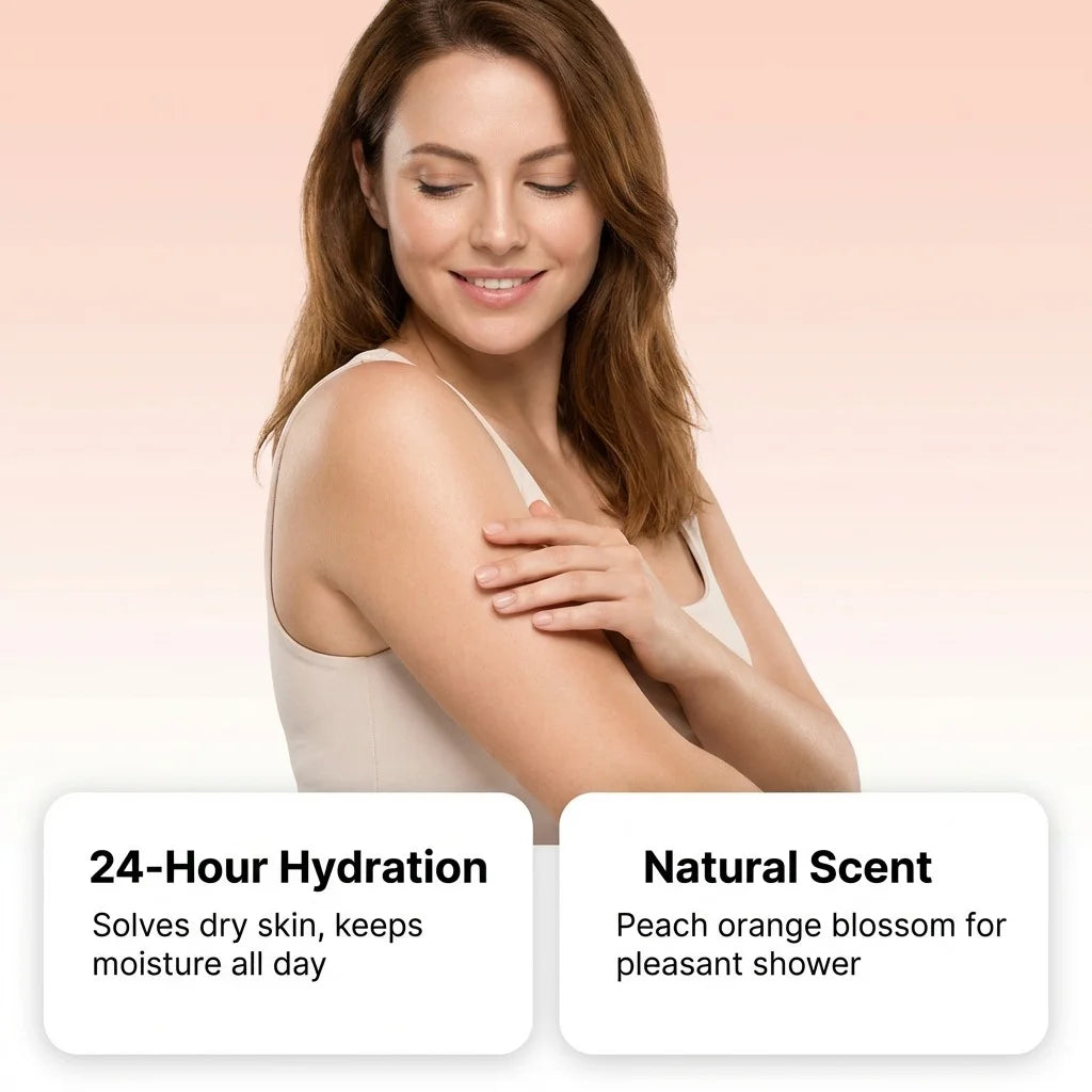 Hydrating Body Wash Moisturizing Brightening Body Cleansing Smoothing Lasting Fragrance Softening Glowing Refreshing Shower Gel Halalzen