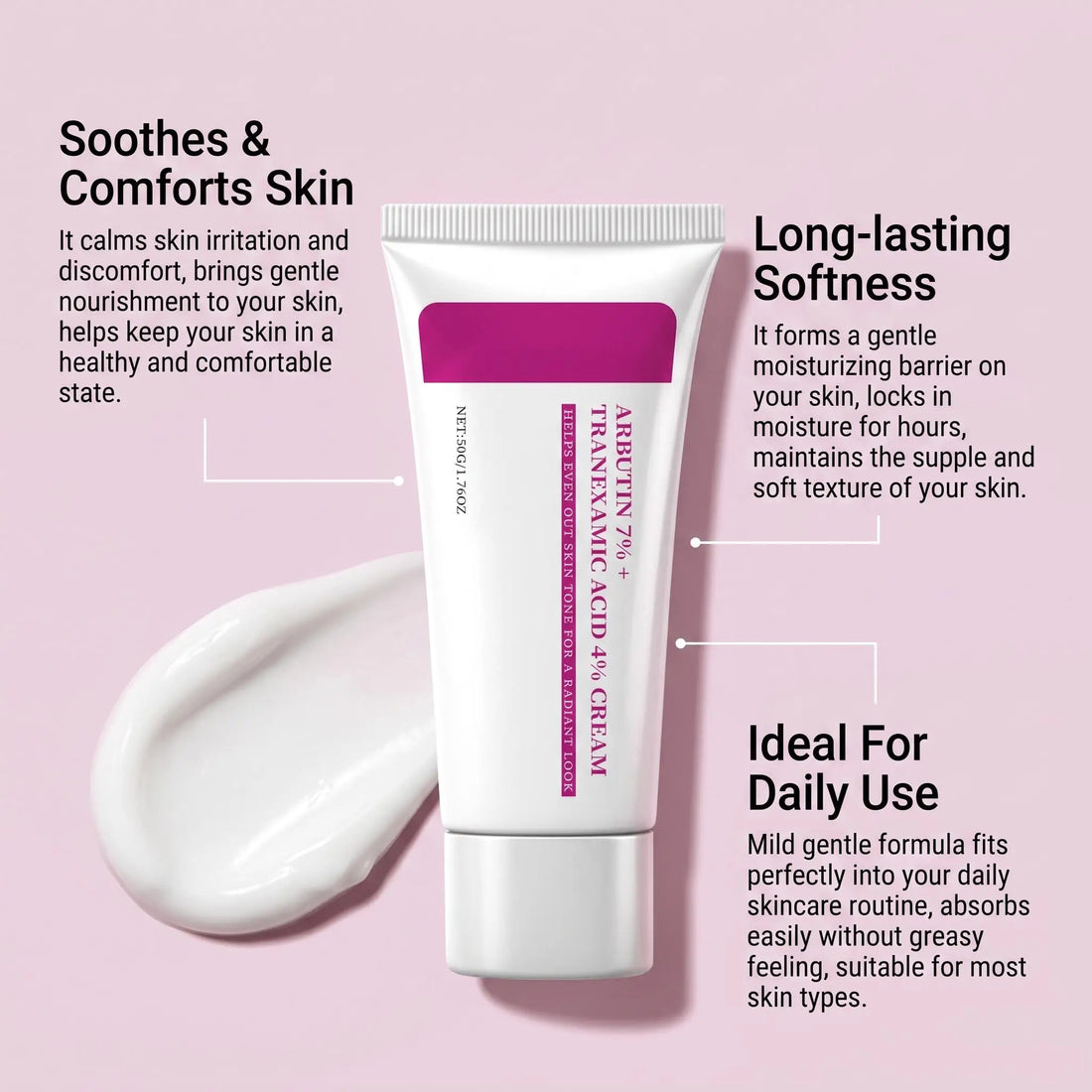 Arbutin Tranexamic Acid Skincare Cream For Dark Spots Care,Brighten Skin Improve Pigmentation Uneven Skin Tone Skin Barrier Care