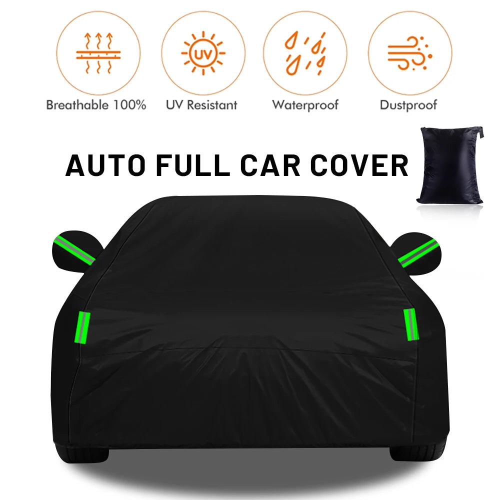 Universal Car Covers Indoor Outdoor Snow Rain Waterproof Cover Sunshade Dustproof Protection Cover for Hatchback Sedan SUV ORV