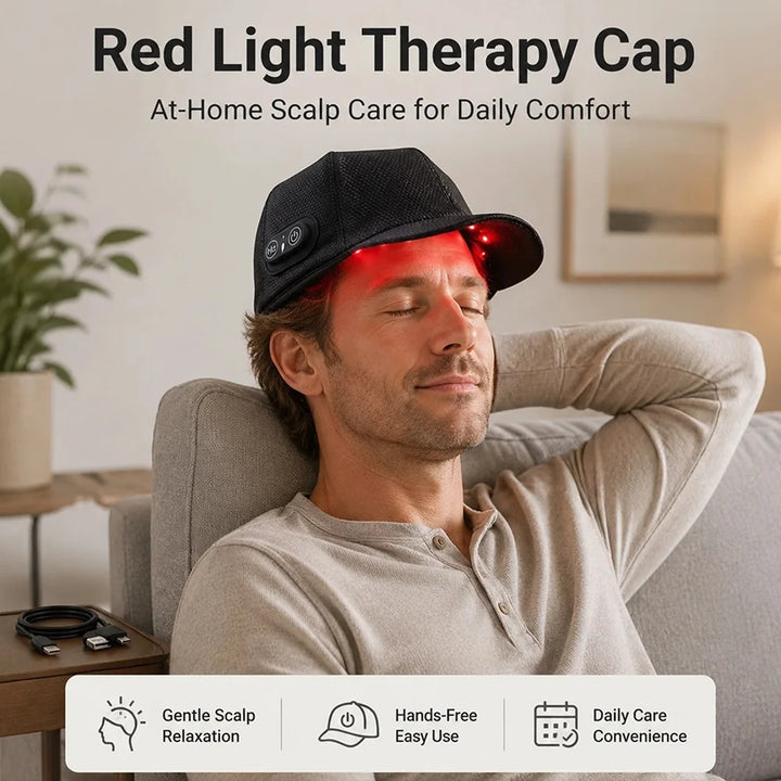 Infrared Red Light Hair Growth Cap 650nm 850nm Hair Loss Treatment Hat Anti Hair Loss Restore Hair Thickness Hair Regrowth Care