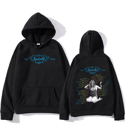 2024 Kpop Mamamoo Group Music Tour Black Hoodie New Men Women Fashion Y2k Sweatshirt Unisex Casual  Long Sleeve Pullovers