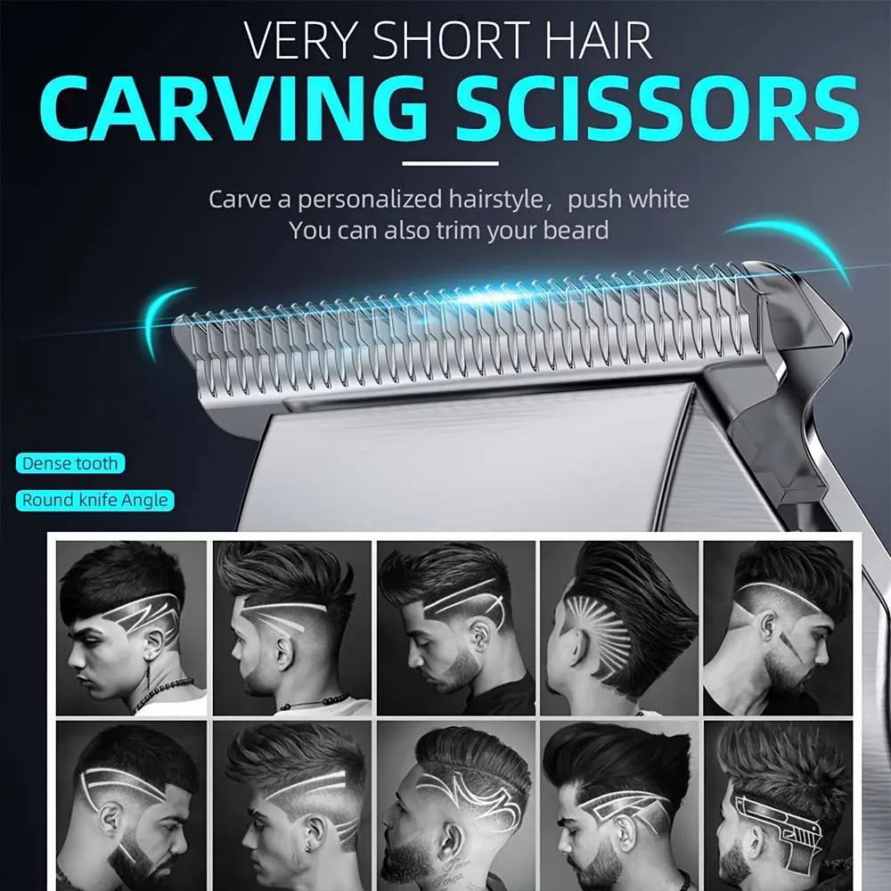 Hair Clippers for Men Professional, Barber Clippers and Trimmers Set, Cordless Hair Clippers for Hair Cutting Kit Halalzen