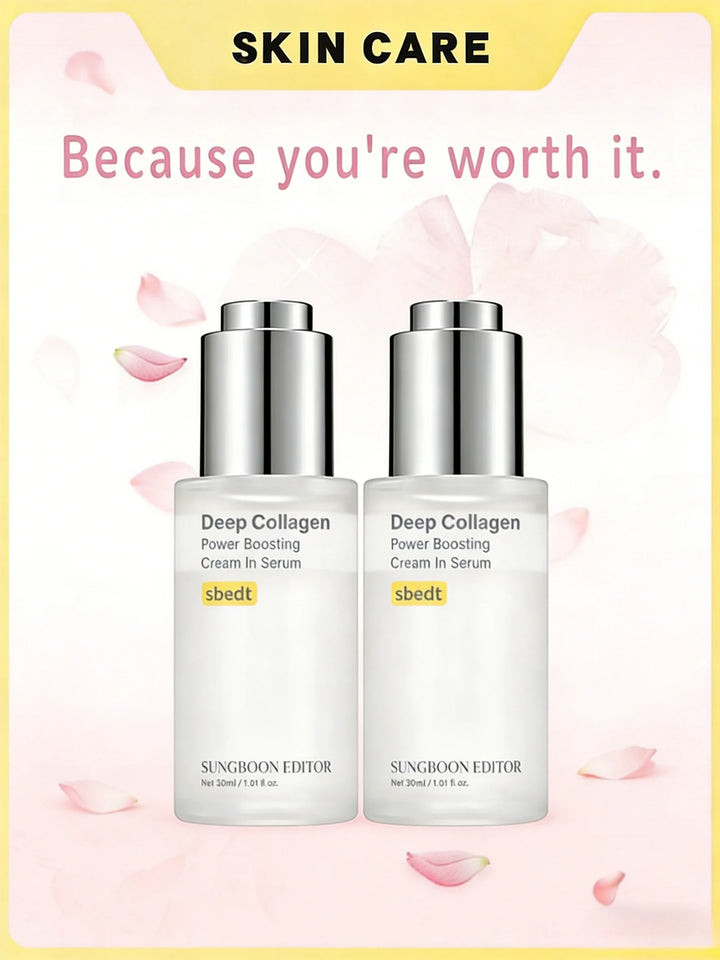 2 Pcs Sungboon Editor Deep Collagen Wrinkle Filler Serum |   Volufiline + Collagen + Niacinamide |   Firming, Wrinkle Care, Skin Elasticity |   Stocking Stuffers for Women |   Korean Skincare, 1.01 Fl.Oz