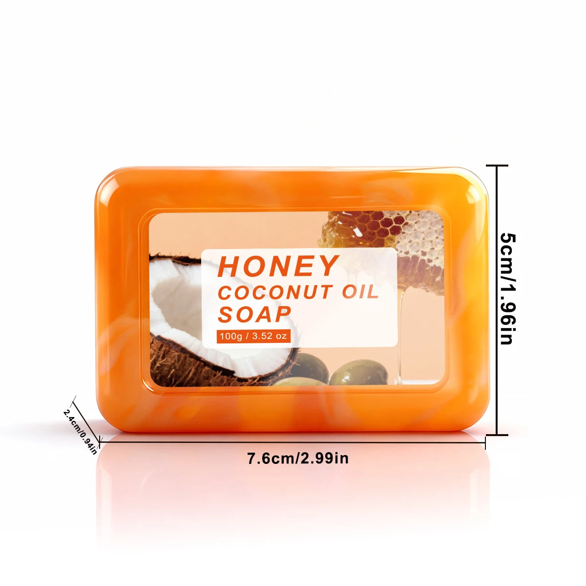 Honey Coconut Oil Soap Deep Cleansing Oil Control Refresh Hydrate For All Skin Types Face Body Care Halalzen