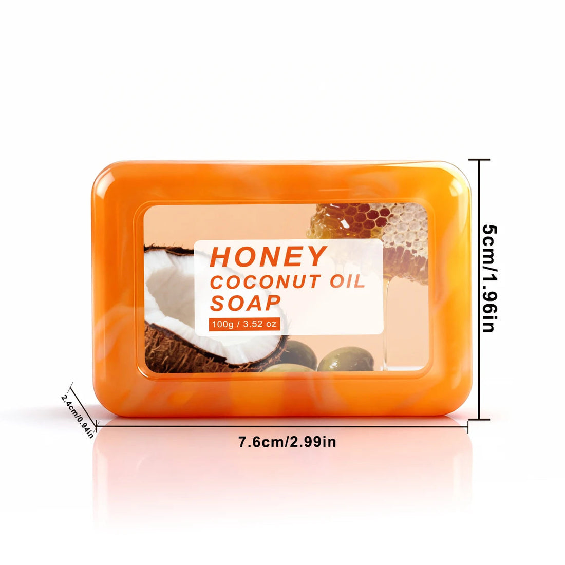 Honey Coconut Oil Soap Deep Cleansing Oil Control Refresh Hydrate For All Skin Types Face Body Care Halalzen