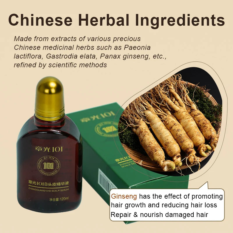 Zhang Guang 101B/101M Anti Hair Loss Shedding Proof Tonic 120ml – Herbal Treatment Essence, Controls Oil, 100% Authentic