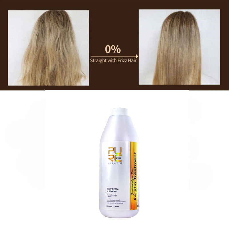 PURC Brazilian Keratin Treatment Straightening Hair Keratin For Deep Curly Hair Treatment Wholesale Hair Care Products PURE