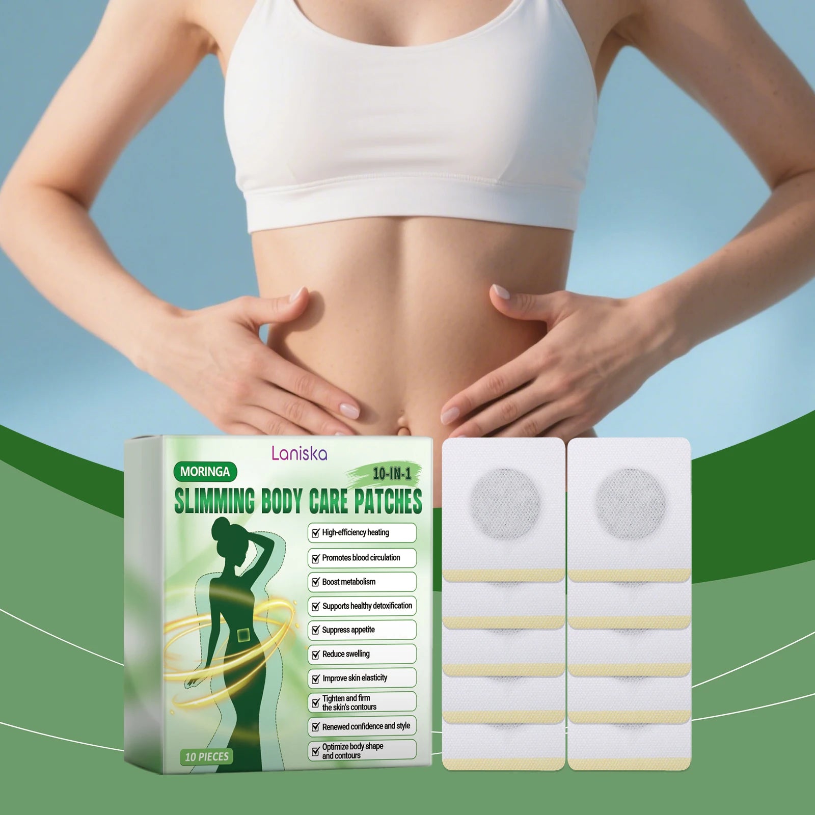 Body Care Patch - Comfortable Lightweight, Skin-Fitting, Daily Body Shaping, Lazy Convenient Wearable Care Patch