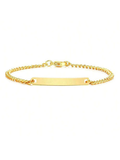 Couple Bracelet for Women Men Stainless Steel Cuban Chain Family Jewerly Lover Valentines Day Gift Accessories,Birthday Gifts