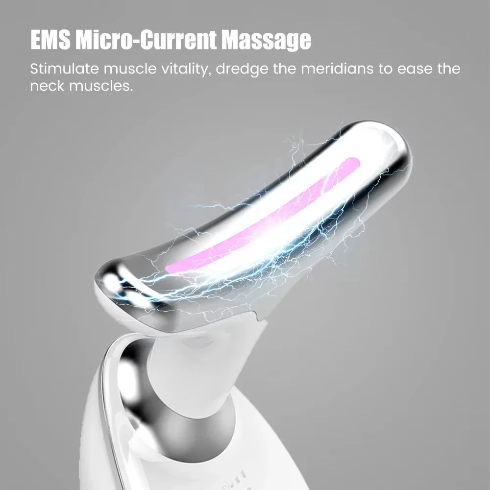 7 Colors Face Neck Massager Household Lifting And Firming Facial Electric Introduction Beauty Massage Face Care Tools 04 Halalzen