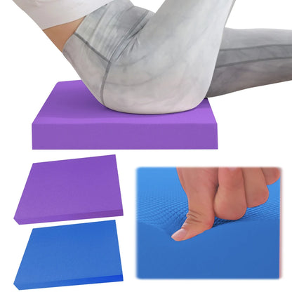 Fitness Mat Thickened Exercise Balance Pad Fitness Balancing Pad Foam Cushion Mat for Yoga Pilates Stretching