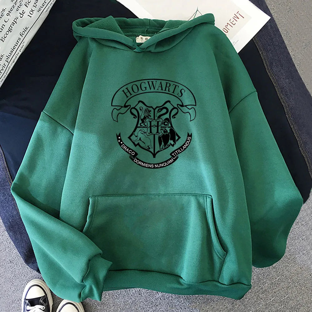 Hogwarts Harajuku Hoodies Long-sleeved Magic Sweatshirt for Boys/girls Comfortable Clothing Moletom Feminino Simplicity Pullover