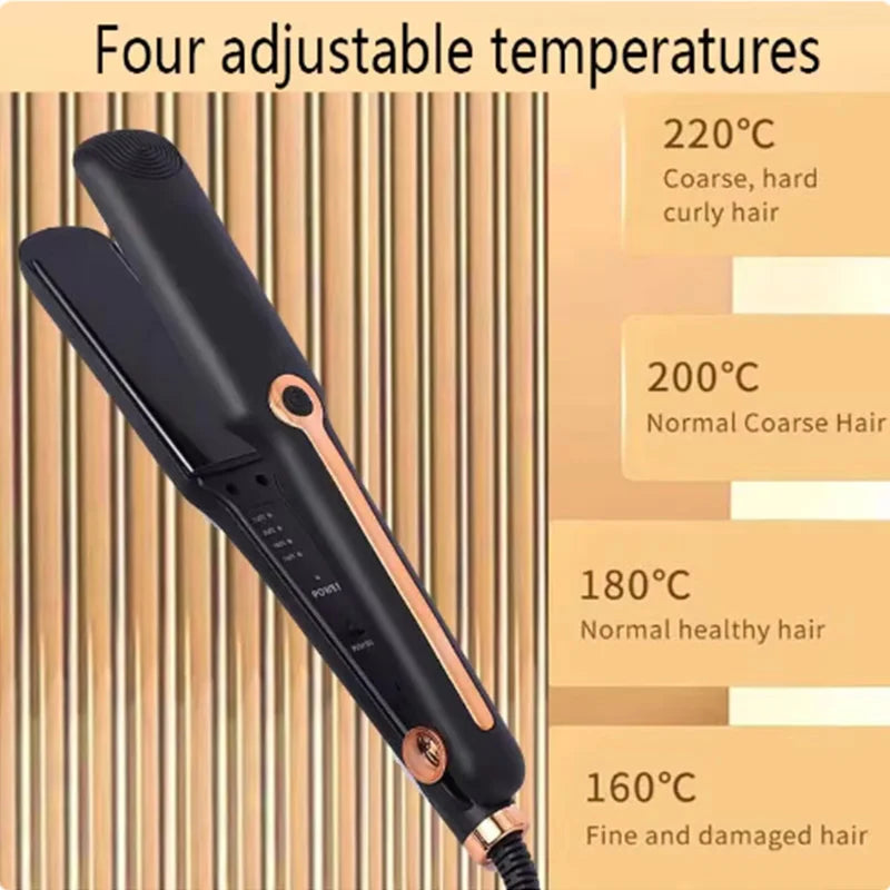 Professional ladies hair straightener portable small electric splint straight styling tool hair straightener and curler 2 in 1 Halalzen