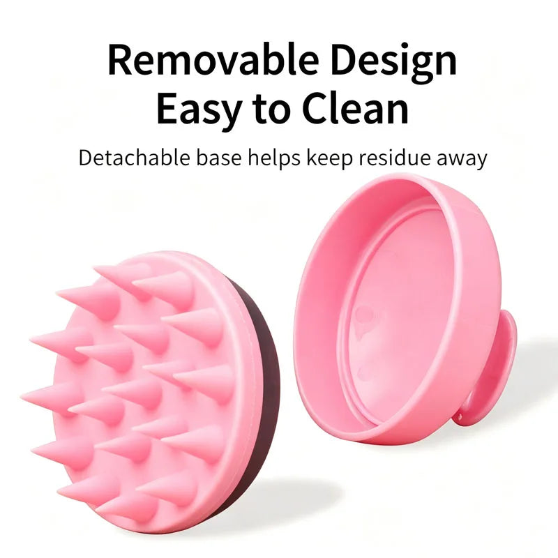 Head Scalp Massage Comb Silicone Shampoo Brush Hair Dye Tint Oil Applicator Bottle with Brush Salon Hair Styling Tools SZI20