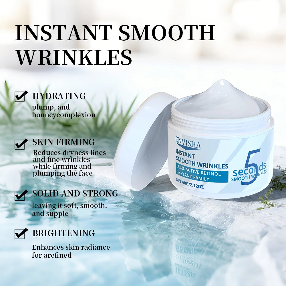 ENVISHA Retinol Cream Instant Firming Face Skin Smoothing Moisturizing Care Lifting Fade Fine Lines Improve Dullness Brightening