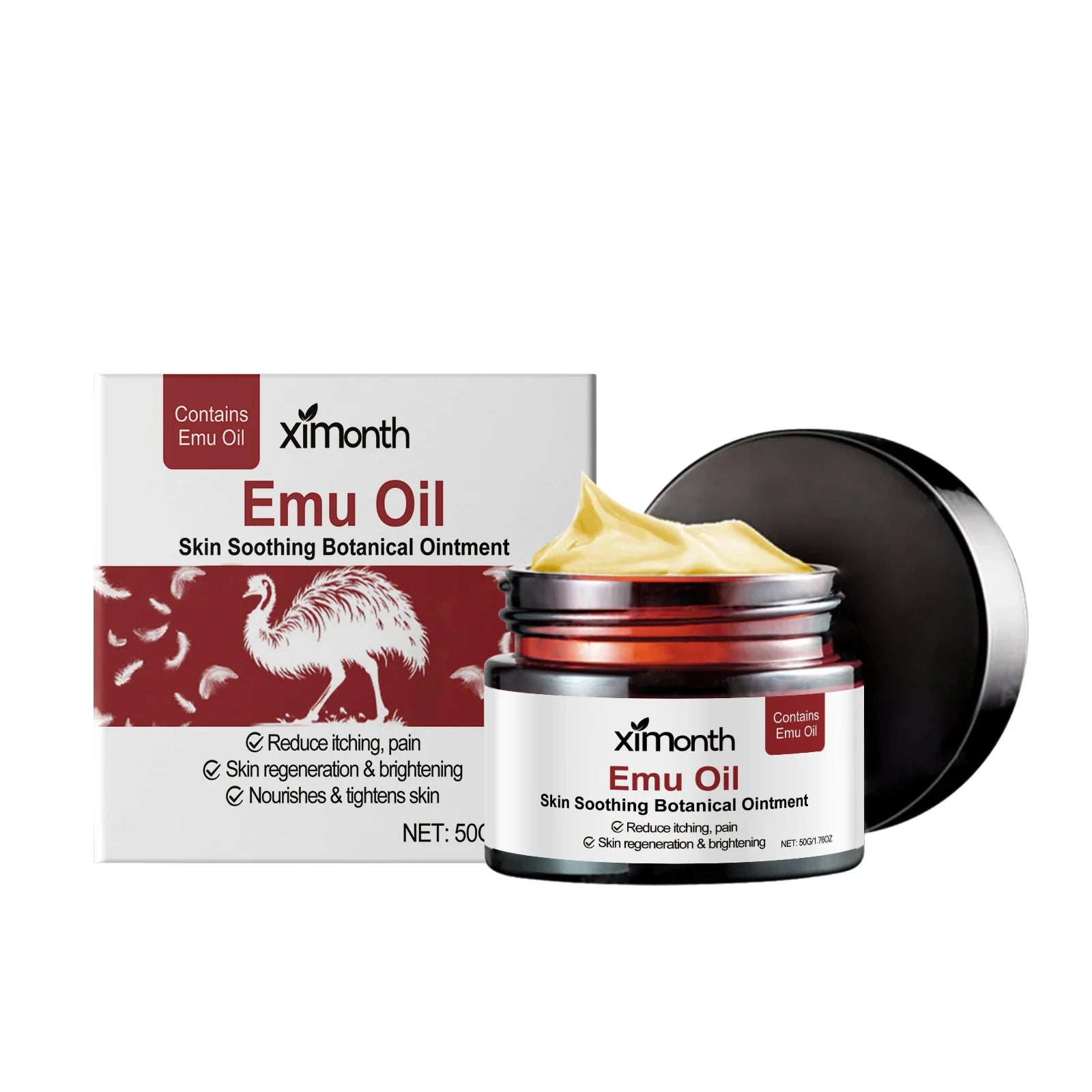 Ximonth Emu Oil Skin Cream Repair Rough Body Skin Nourish Enhance Skin Barrier Moisturize Gentle Effective Body Skin Care Creams