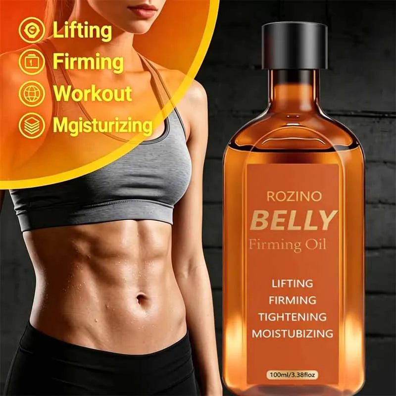 100ml Abdominal Lifting and Firming Care Oil, Quickly Absorbed in 5 Minutes, Smoothes the Abdomen, Natural Ingredients, Hypoallergenic, Deeply Moisturizes and Hydrates, Solves Problems Such as Sagging, Dryness, and Wrinkles o
