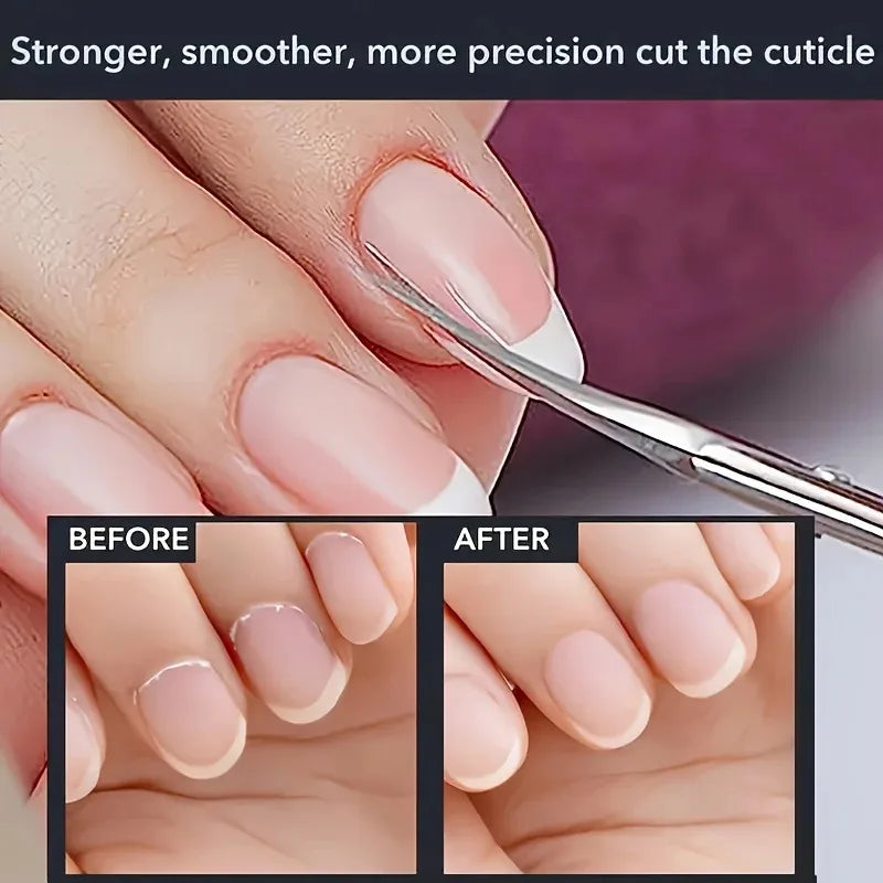 Precision Bending Stainless Steel Scissors - A Multifunctional Beauty Tool for Eyebrow and Makeup Care, with A Non Slip Grip Halalzen