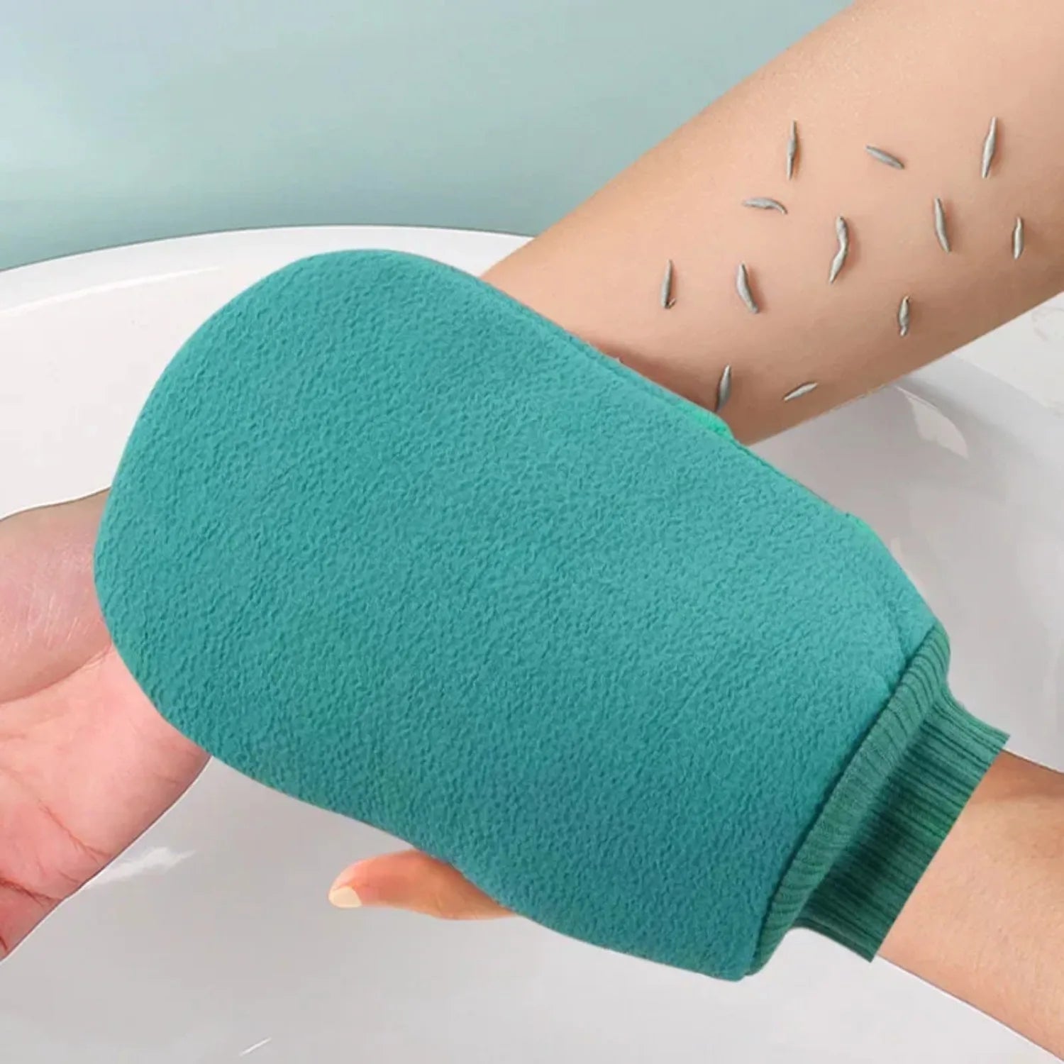 4pcs Bath for Peeling SPA Exfoliating Shower Brush Body Cleaning Scrub Mitt Rub Dead Skin Gloves Shower Towel Foam Body Massage Halalzen
