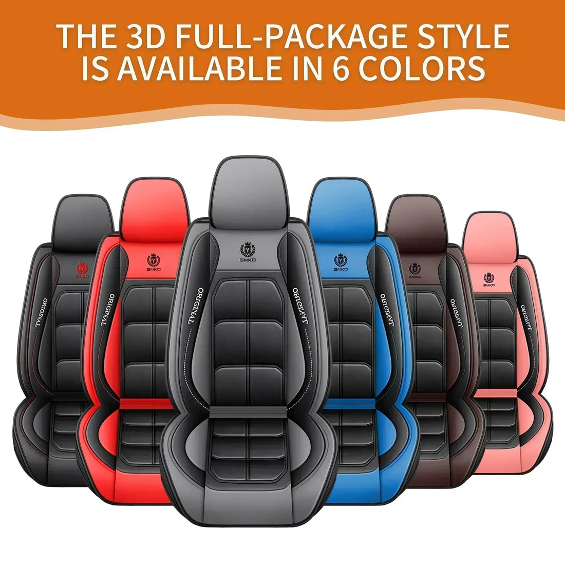 Car seat covers muscle fully covered artificial leather waterproof wear-resistant and soft，For Ford Ranger seat covers