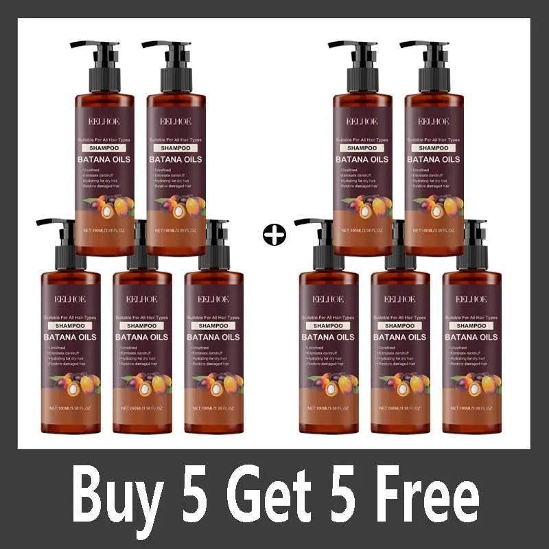 Batana Hair Shampoo Prevent Dryness Smoothing Reduce Spilt Ends Oil Control Nourishing Repair Cracked Hair Shampoo Halalzen