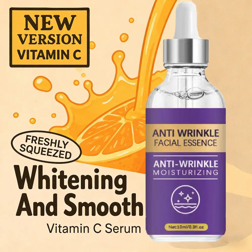 Vitamin C Wrinkle Remover Face Serum: Lifts & Firms, Fades Fine Lines, Brightens & Nourishes Halalzen
