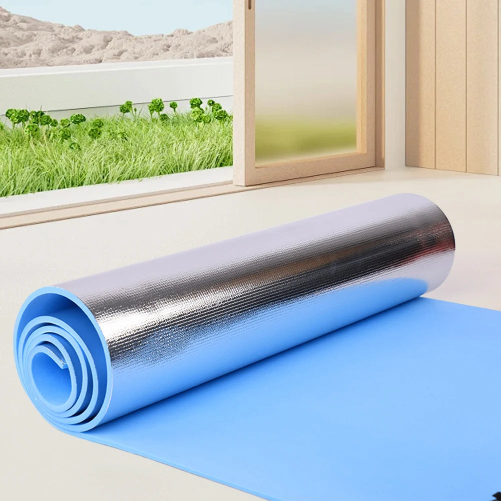 Waterproof Yoga Mat Moisture-proof Yoga Mat Thickened Aluminum Membrane Exercise Mat Multifunction for Camping Picnic