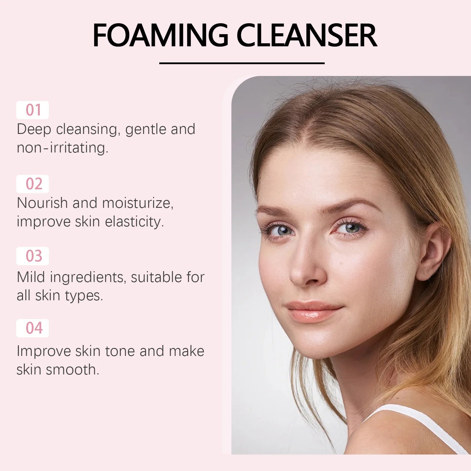 Rice Water Face Wash Deep Cleaning Moisturizing Brightening Rejuvenation Oil Control Sooth Facial Cleanser Foam Korean Skin Care Halalzen