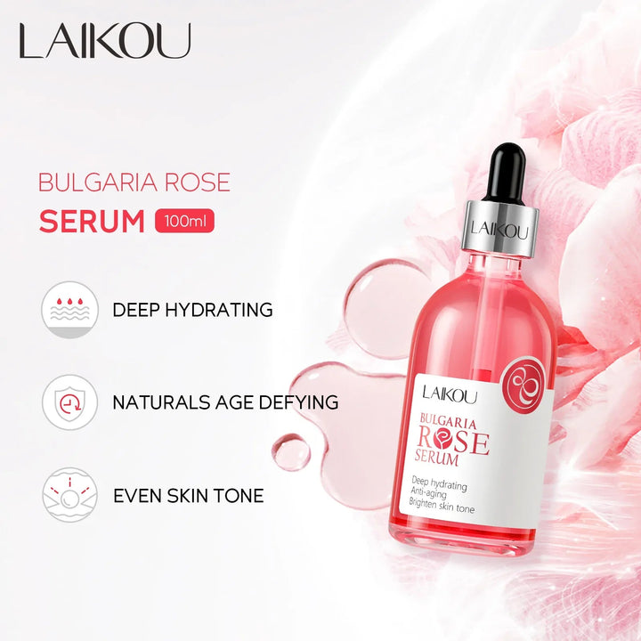 Laikou Rose or Sakura Essence Serum Deep Nourishing Repair Moisturizing Hydrating Anti Aging Facial Treatment Skin Care 100ml Halalzen