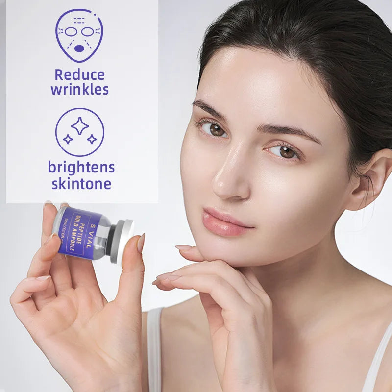 10pcs Salmon DNA PDRN Ampoule Skin Booster Serum Kit Facial Skin Whitening Moisturizing For 0.3mm Microneedle Serum
