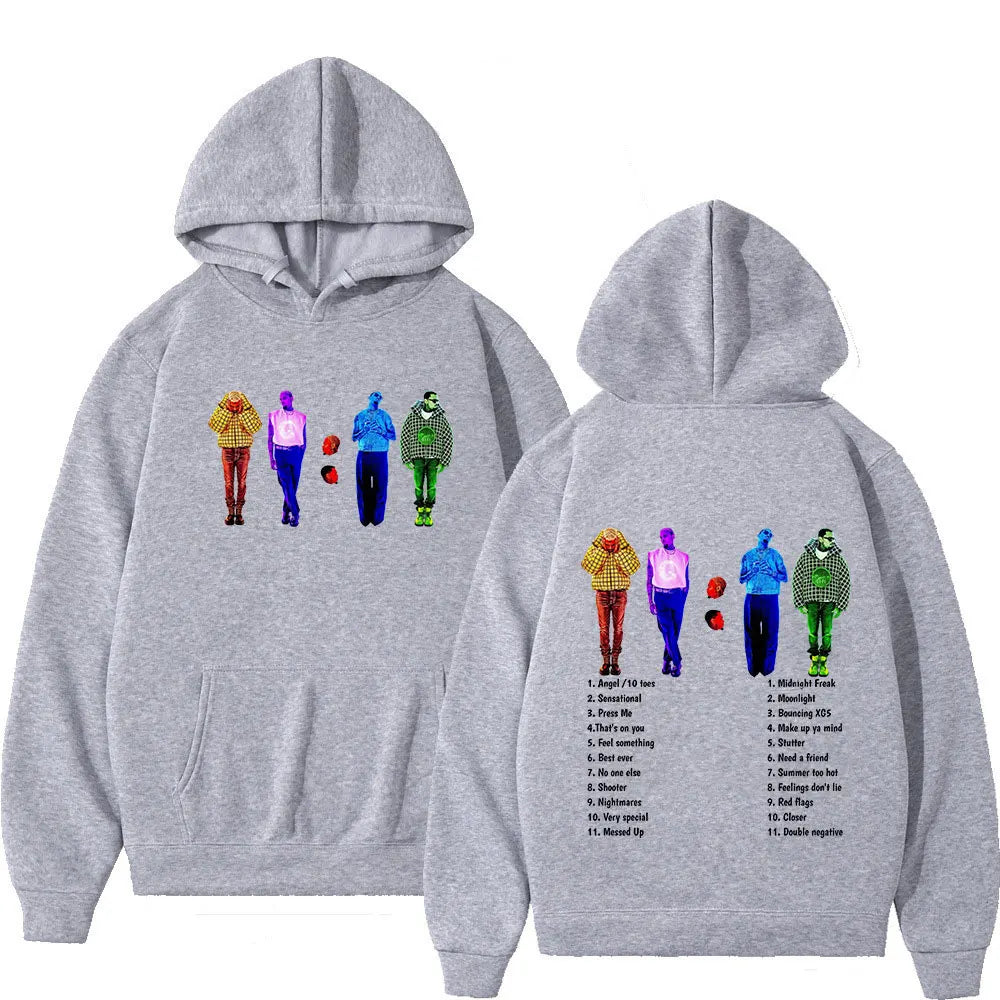 Rapper Chris Brown 11:11 Album Hoodies Men Women Fashion Hip Hop Hooded Sweatshirts Fans Gift Casual Comfort Oversized Pullovers