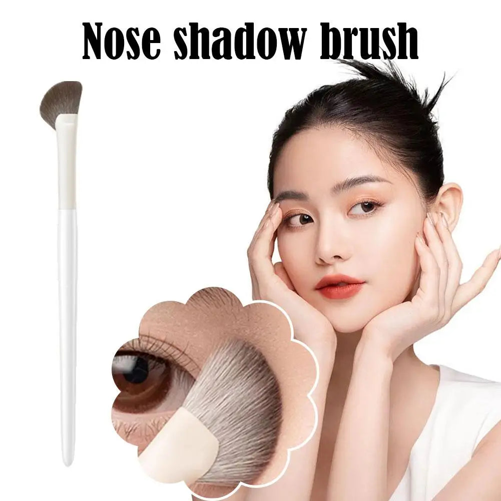 1Pcs Nose Contour Brush Professional Nose Shadow Brush Half Sector Contour Makeup Brush Natural Eyeshadow Smudge Makeup Brushes Halalzen