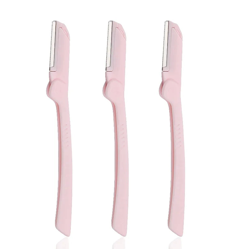 1/3/5pcs Portable Folding Eyebrow Trimmer Stainless Steel Blade Facial Hair Remover for Eyebrow Armpit Compact Makeup Tools Halalzen