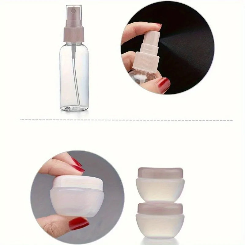 For Shampoo Conditioner Lotion Body Wash Portable Non Metal Soap Dispenser Leakproof BPA Free Travel Bottle Set