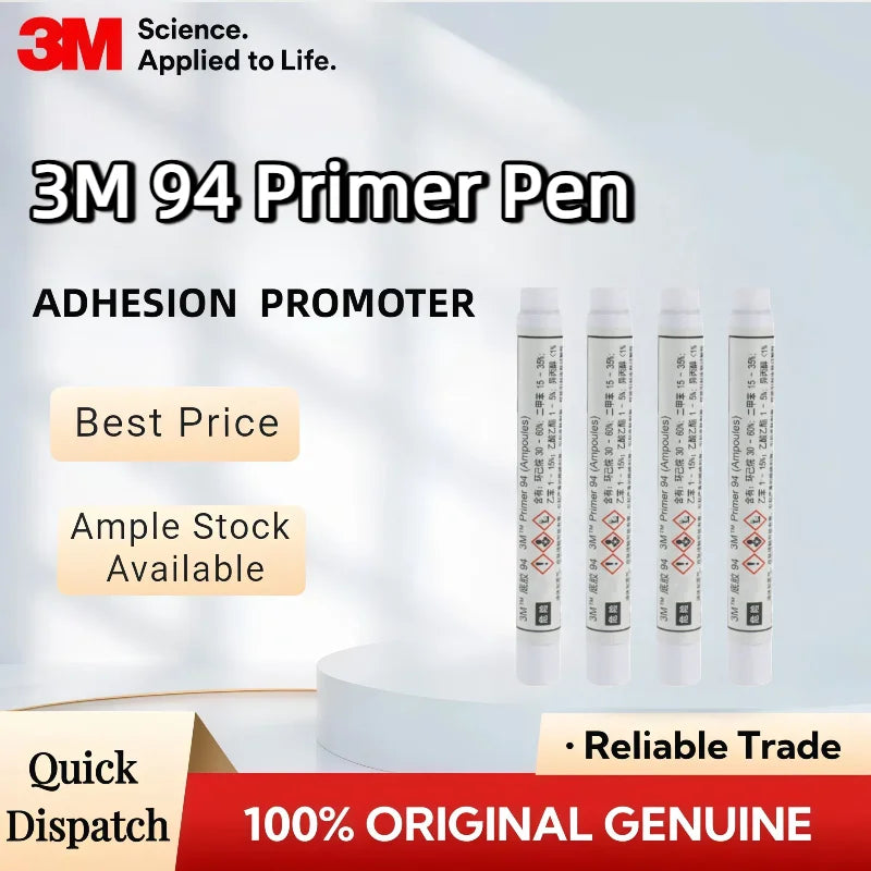 100% Original 3M 94 Primer Pen - Adhesion Promoter for Multi-Material Surfaces Fast Drying & Reliable