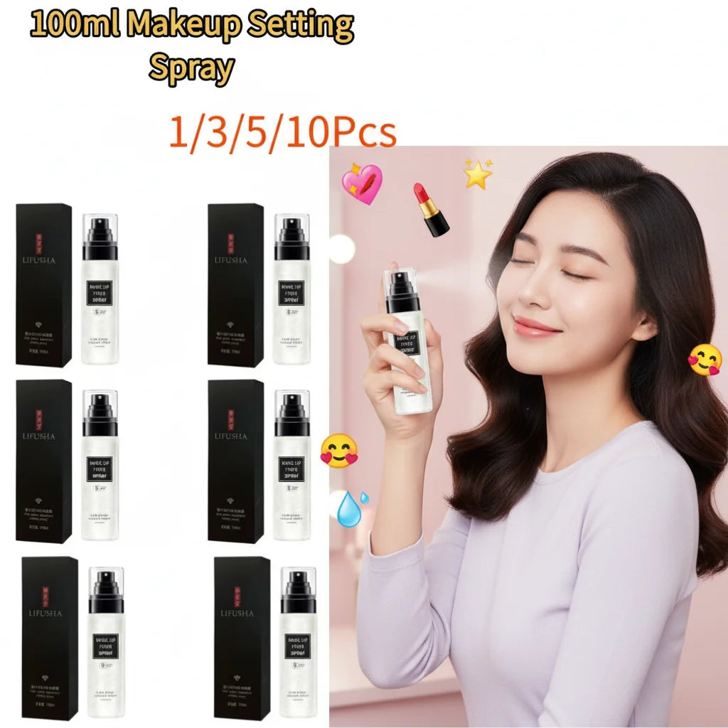 1/3/5/10Pcs 100ml Makeup Setting Spray,Makeup Fixer Spray Long Lasting Oil Control Hydrating Makeup Fixing Setting Spray Cosmeti